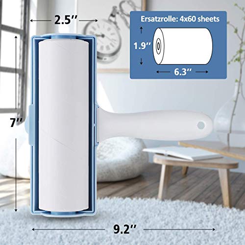 FOCUSPET Lint Roller for Pet Hair, Extra Large Hair Remover for F...