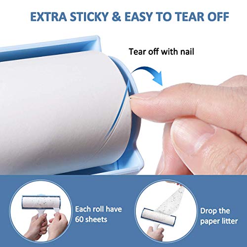 FOCUSPET Lint Roller for Pet Hair, Extra Large Hair Remover for F...
