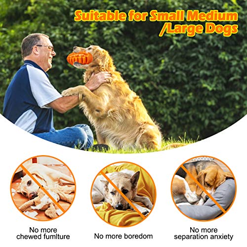 FOCUSPET Squeaky Dog Toys for Aggressive Chewers Large Breed Pet ...