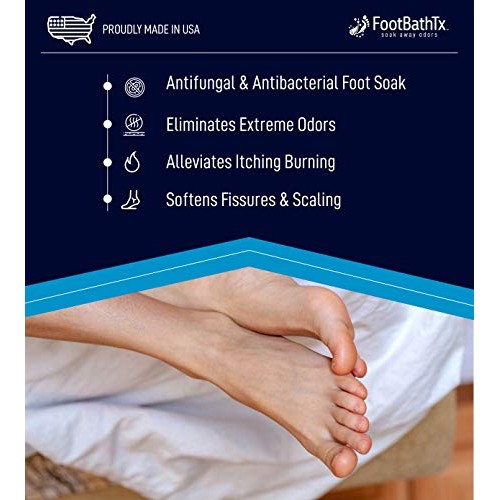 FootBathTx Advanced Hydration Therapy Foot Soak for Athlete’s Foo...