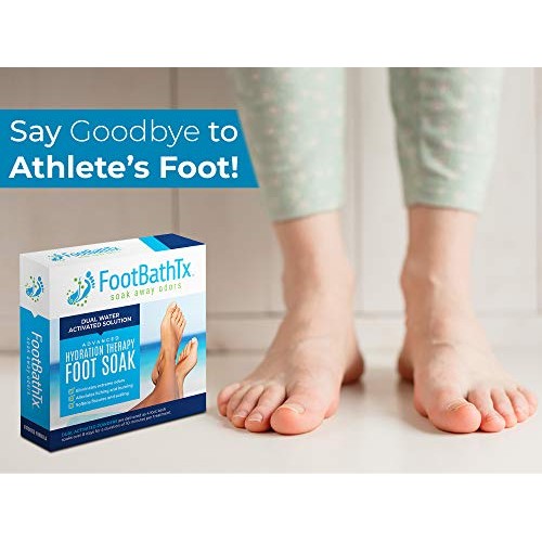FootBathTx Advanced Hydration Therapy Foot Soak for Athlete’s Foo...