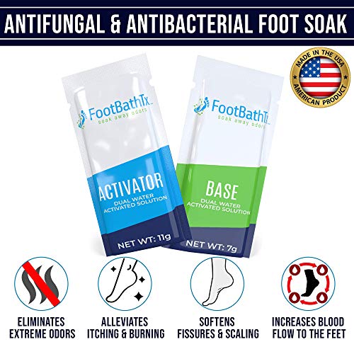 FootBathTx Advanced Hydration Therapy Foot Soak for Athlete’s Foo...