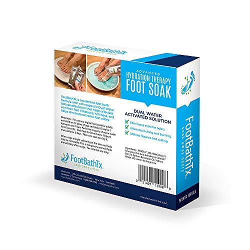 FootBathTx Advanced Hydration Therapy Foot Soak for Athlete’s Foo...