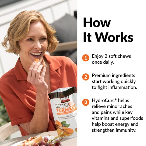 Force Factor Better Turmeric Inflammation Supplement for Extra St...