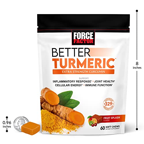 Force Factor Better Turmeric Inflammation Supplement for Extra St...