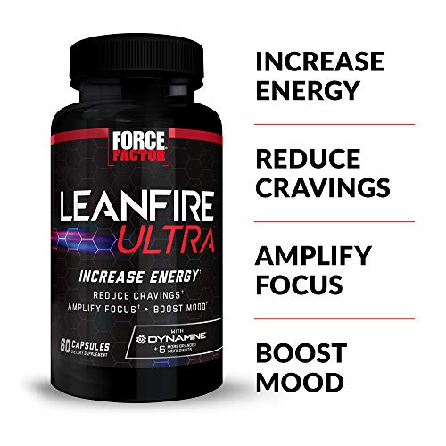 Force Factor Lean Fire Ultra Thermogenic Fat Burner Booster and A...