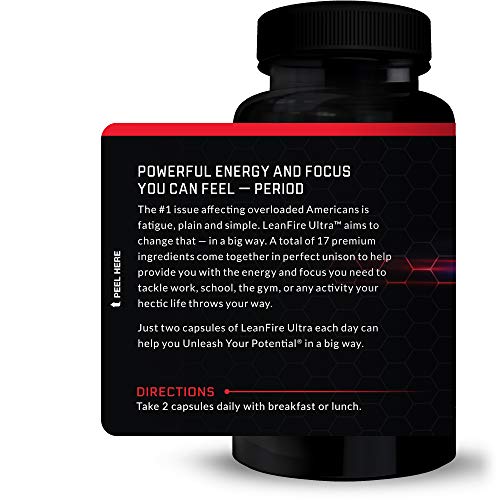 Force Factor Lean Fire Ultra Thermogenic Fat Burner Booster and A...