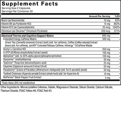 Force Factor Lean Fire Ultra Thermogenic Fat Burner Booster and A...
