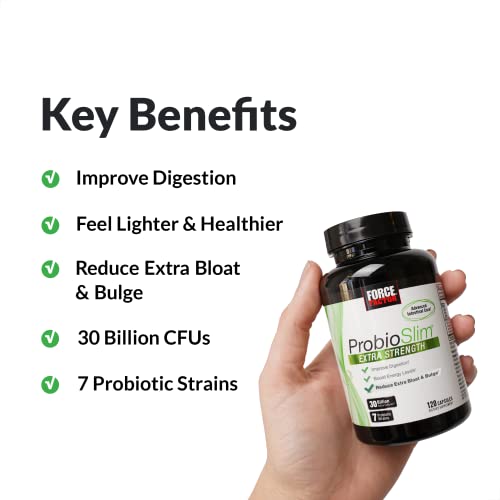 Force Factor ProbioSlim Extra Strength Probiotic Supplement for W...