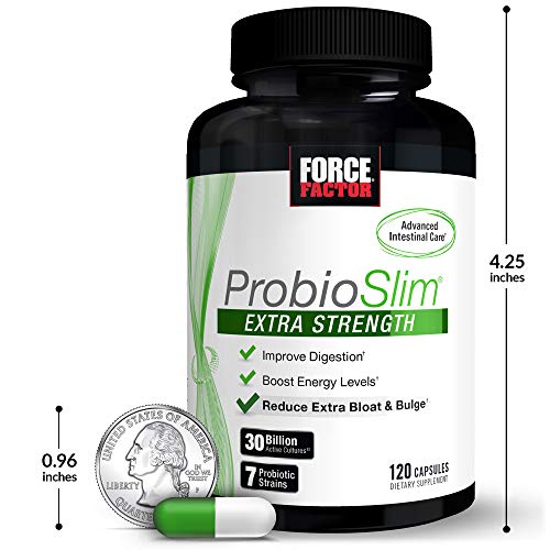 Force Factor ProbioSlim Extra Strength Probiotic Supplement for W...