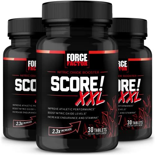 Force Factor Score! XXL, 3-Pack, Nitric Oxide Booster Supplement ...