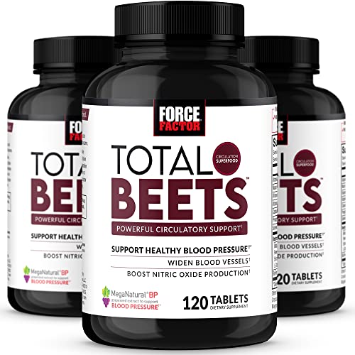 Force Factor Total Beets Blood Pressure Support Supplement, 3-Pac...