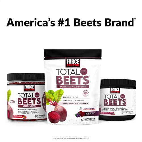Force Factor Total Beets Organic Beetroot Powder, Beet Root Powde...