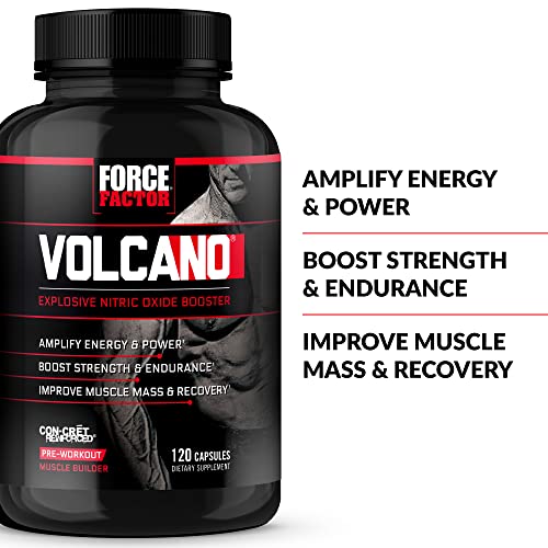 Force Factor Volcano Pre Workout Nitric Oxide Booster Supplement ...