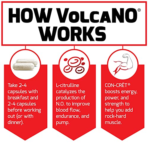 Force Factor Volcano Pre Workout Nitric Oxide Booster Supplement ...