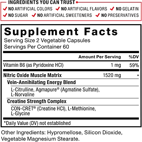Force Factor Volcano Pre Workout Nitric Oxide Booster Supplement ...