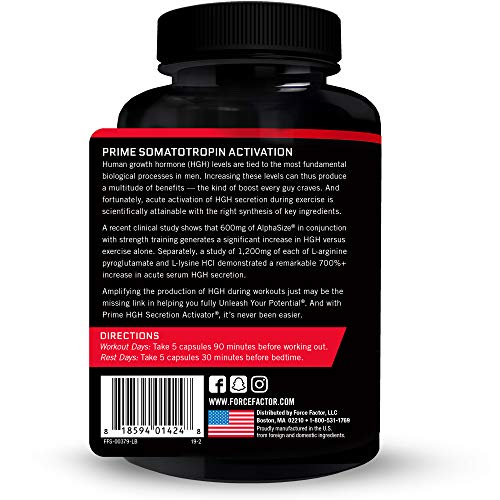 Prime HGH Secretion Activator Supplement for Men with L-Arginine ...