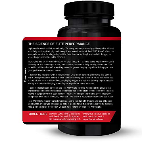 Test X180 Alpha Total T Boost for Men with Fenugreek...