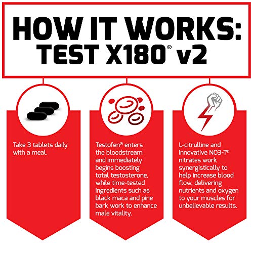 Test X180 v2, 2-Pack, T Boost for Men, Testosterone ...
