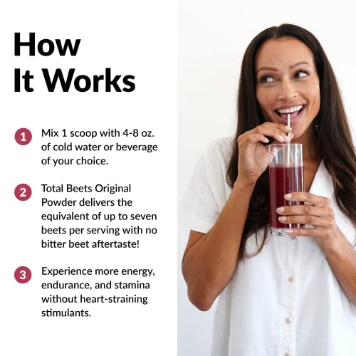 Total Beets Drink Mix Superfood Powder with Nitrates to Support C...