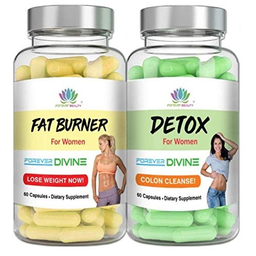 Fat Burner Detox Kit Women Diet Weight Loss Forever Divine | 120 ...
