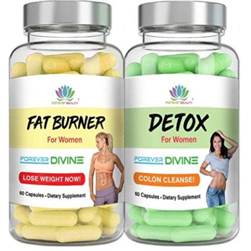 Fat Burner Detox Kit Women Diet Weight Loss Forever Divine | 120 ...