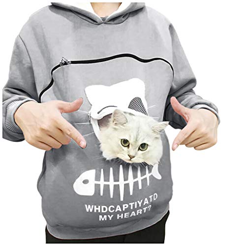 FORUU 2021 Winter Women’s Pet Carrier Shirts Cute Kitten Puppy Ho...