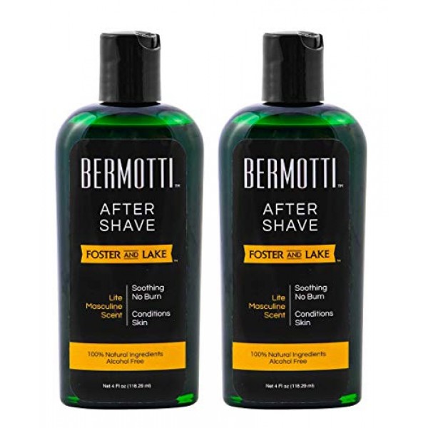 Foster and Lake - BERMOTTI After Shave, 2 Pack - 4 oz- No Burn & ...