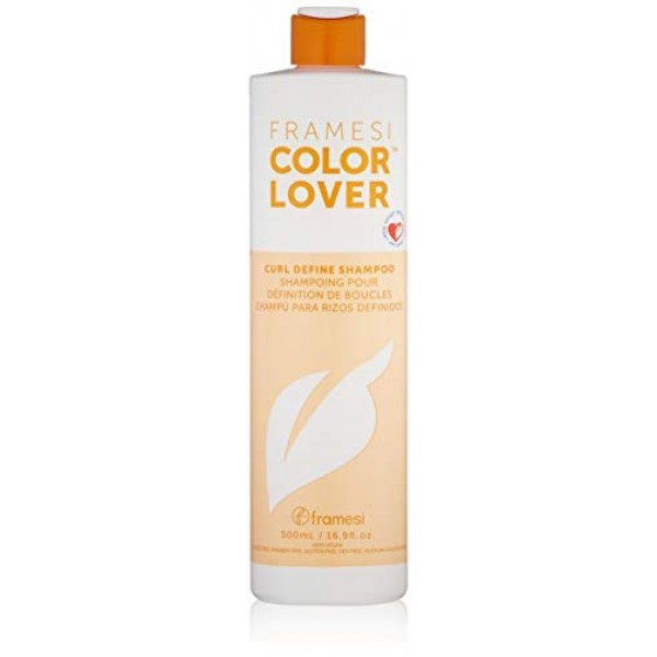Framesi Color Lover Curl Define Shampoo, 16.9 fl oz, Shampoo for ...