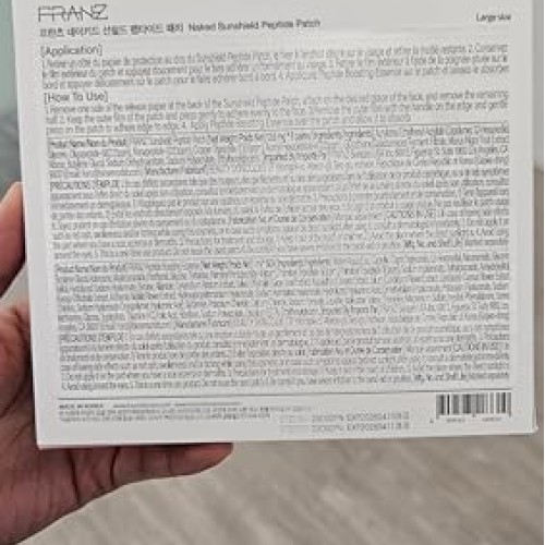 FRANZ Naked Sunshield Peptide Patch for Sun Care - over 98% UV Pr...