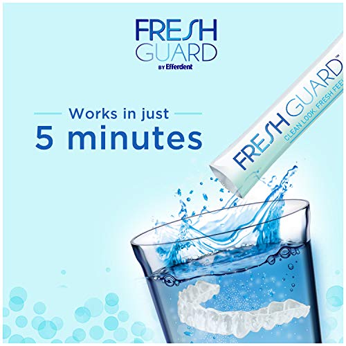 Fresh Guard Soak by Efferdent, Cleans Guards & Retainers, 24 coun...