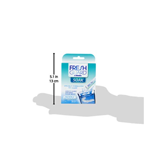 Fresh Guard Soak by Efferdent, Cleans Guards & Retainers, 24 coun...