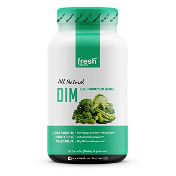 DIM Supplement 500mg - DIM Diindolylmethane – Vegan Friendly, Non...