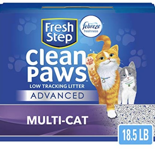 Fresh Step Advanced Clean Paws Clumping Cat Litter, Low Tracking ...