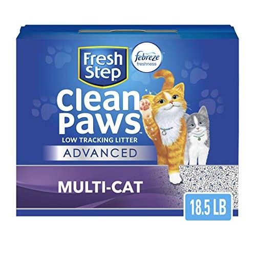 Fresh Step Advanced Clean Paws Clumping Cat Litter, Low Tracking ...