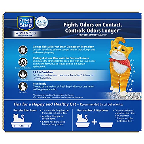 Fresh Step Advanced Extreme Clumping Cat Litter with Odor Control...