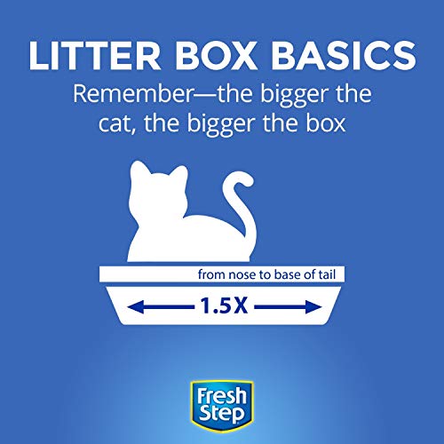 Fresh Step Simply Unscented Lightweight Clumping Cat Litter, 15.4...