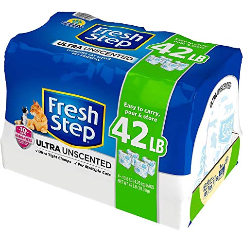 Fresh Step Ultra Unscented Litter, Clumping Cat Litter, 20 Pounds...