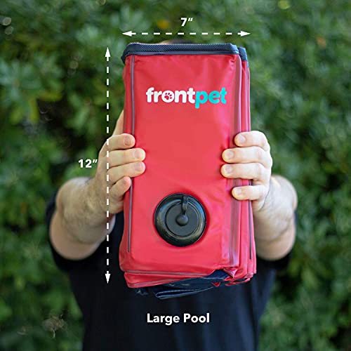 FrontPet Foldable Dog Pool - Collapsible Pet Pool, Bathing Tub an...