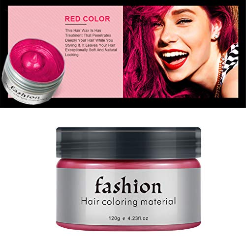 Fshinging DIY Hair Color Wax Mud Cream Disposable Hair Wax Dye Ha...