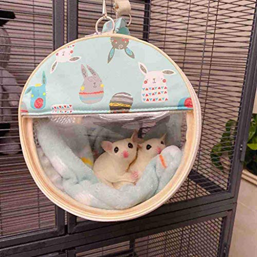 FUCHU Hamster Carrier Bag Small Animal Portable Sugar Glider Outg...