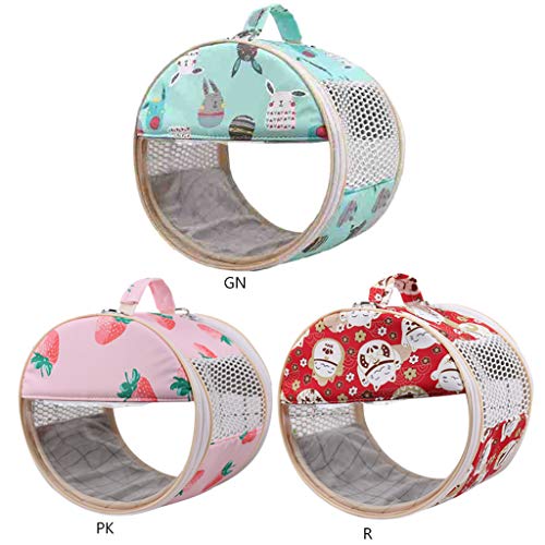 FUCHU Hamster Carrier Bag Small Animal Portable Sugar Glider Outg...