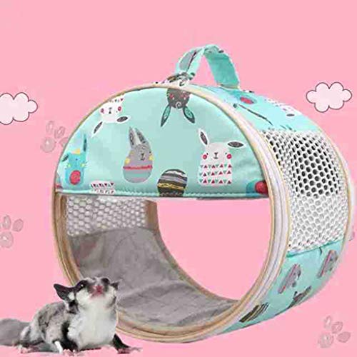 FUCHU Hamster Carrier Bag Small Animal Portable Sugar Glider Outg...