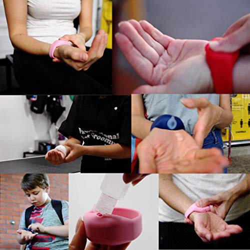 Fudule Hand Bracelet Dispenser Gel Holder Wristband Adult Kid Liq...