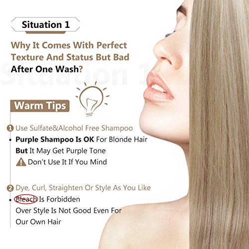 Full Shine Tape in Hair Extensions Human Hair 18 Highlight 613 Bl...