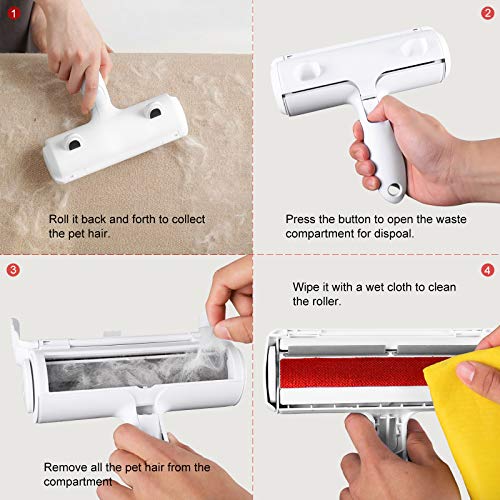 Pet Hair Remover Roller,Cat & Dog Hair Remover, Automatic Collect...