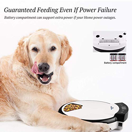 Funkeen 5-Meal Pet Feeder, Smart Automatic Feeder Cat Auto Feeder...