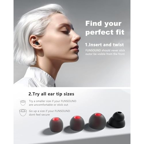 Ear Plugs for Sleeping Noise Reduction Reuseable, Concerts, Focus...