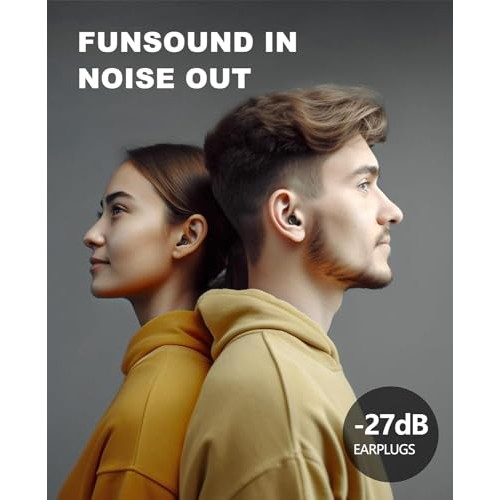 Ear Plugs for Sleeping Noise Reduction Reuseable, Concerts, Focus...