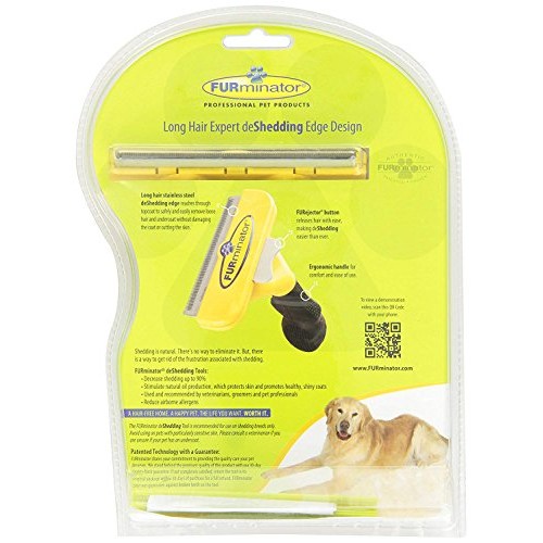 FUR DeShedding Tool Short Hair and Long Hair for Large Dogs Long...